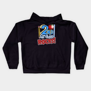 2nd grade rocks Kids Hoodie